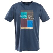 パシフィック（PACIFIC）（メンズ）テニス Tシャツ メンズ 半袖 ドライプラス ヒートスクリーン PT20SM606 NVY