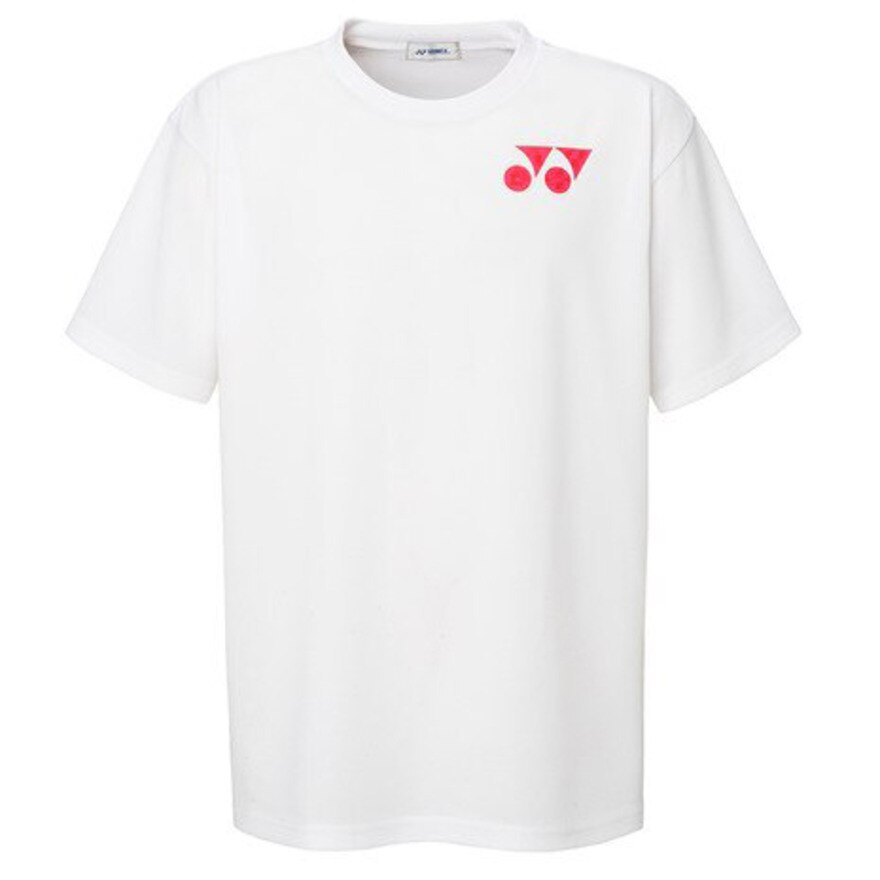 テニスウェア Tシャツ メンズ RWX20001-011 半袖 吸汗速乾 ワンポイントロゴ ホワイト
