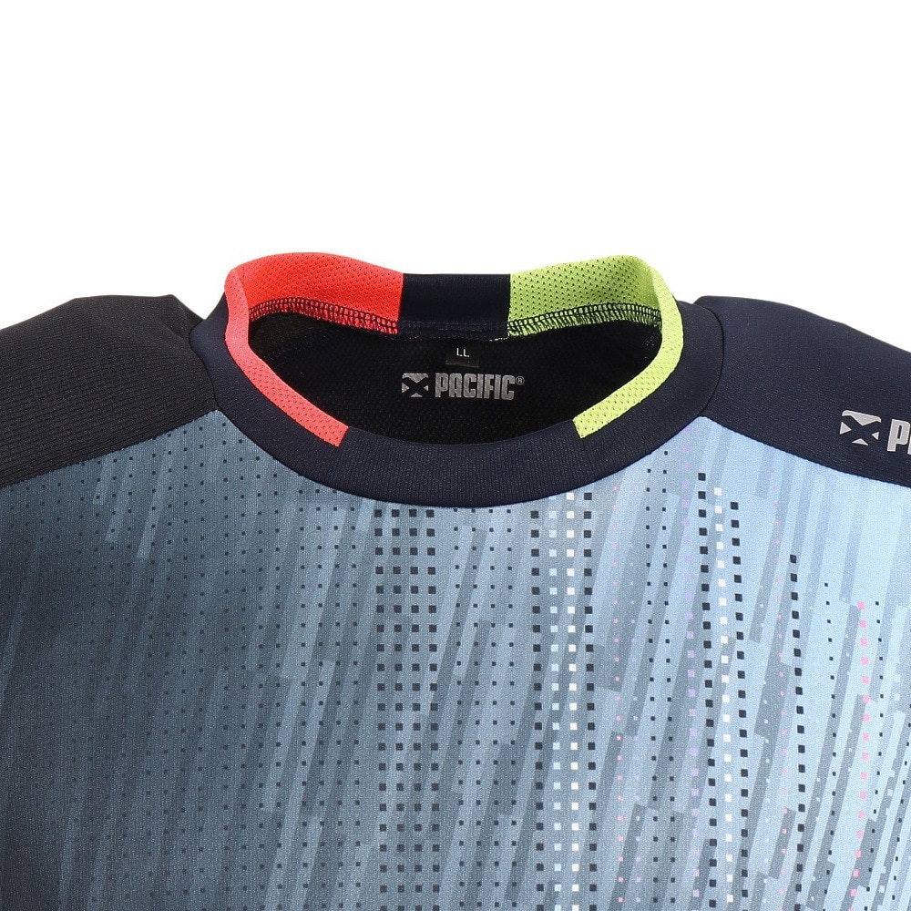 パシフィック（PACIFIC）（メンズ）テニスウェア ドライプラス昇華 プリントTシャツ PT21SM401 NVY