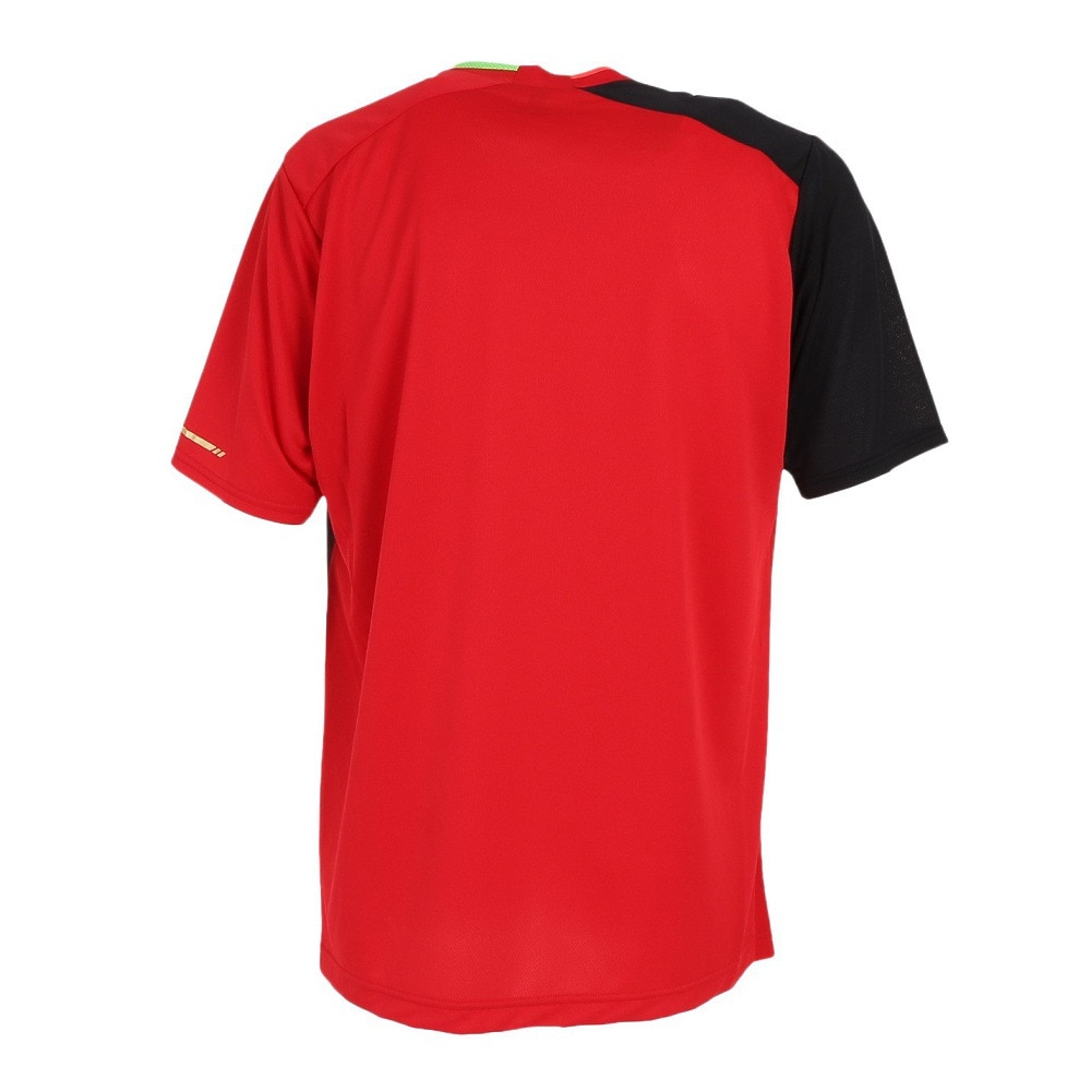 パシフィック（PACIFIC）（メンズ）テニスウェア ドライプラス昇華 プリントTシャツ PT21SM401 RED