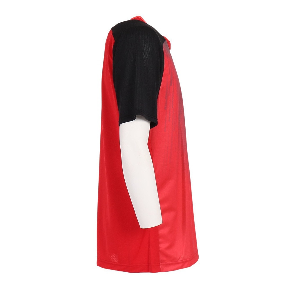 パシフィック（PACIFIC）（メンズ）テニスウェア ドライプラス昇華 プリントTシャツ PT21SM401 RED