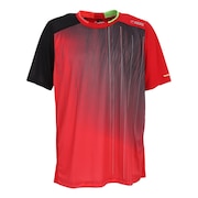 パシフィック（PACIFIC）（メンズ）テニスウェア ドライプラス昇華 プリントTシャツ PT21SM401 RED 速乾