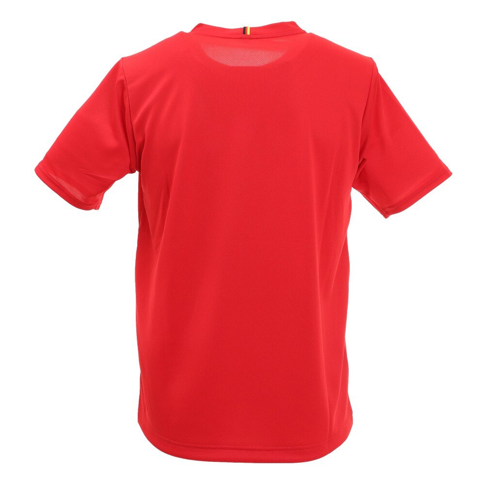 パシフィック（PACIFIC）（メンズ）テニスウェア ドライプラス ワンポイント 半袖Tシャツ PT21FM404 RED