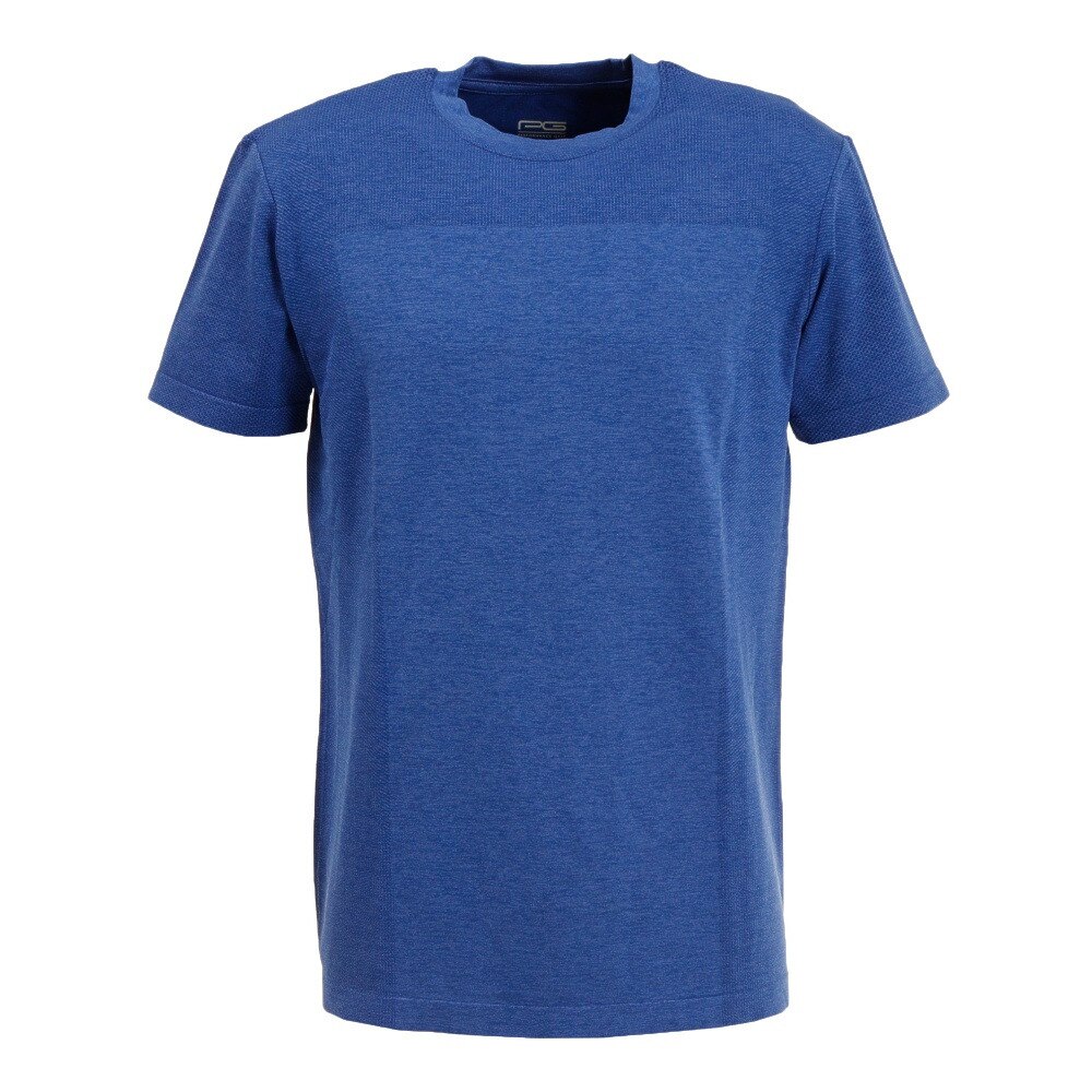 PG（メンズ）テニスウェア 冷感 ジャガード半袖Tシャツ 732PG2TJ7600 BLU