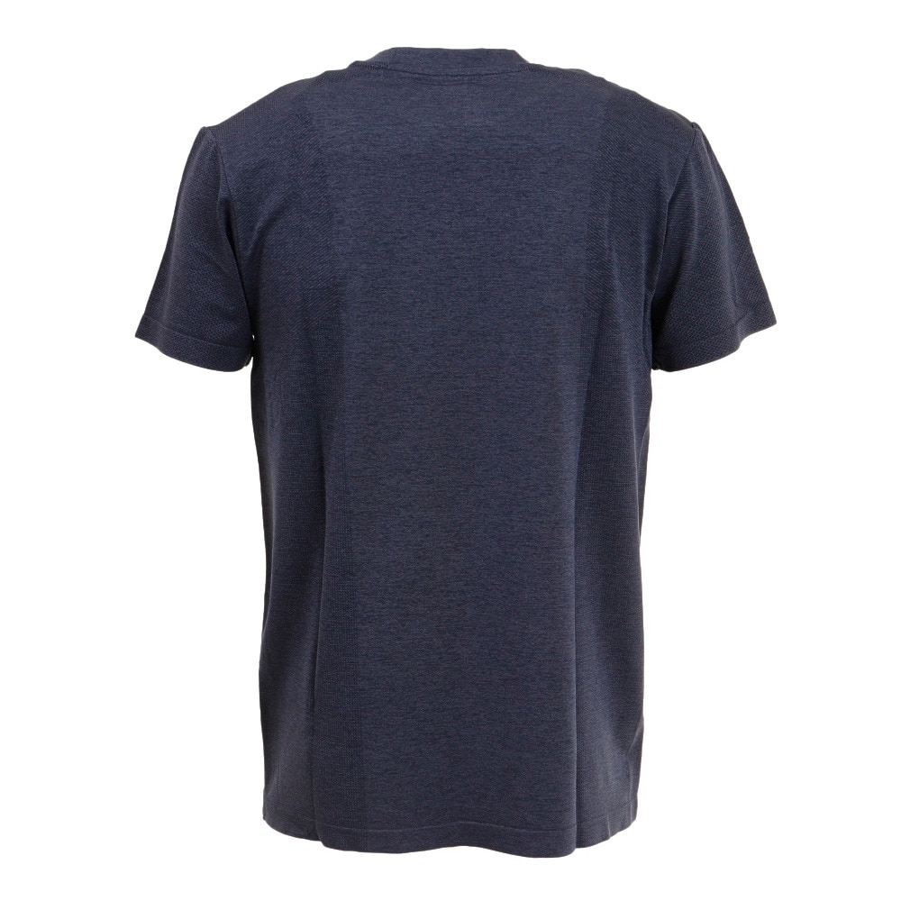 パフォーマンスギア（PG）（メンズ）テニスウェア 冷感 ジャガード半袖Tシャツ 732PG2TJ7600 NVY 速乾