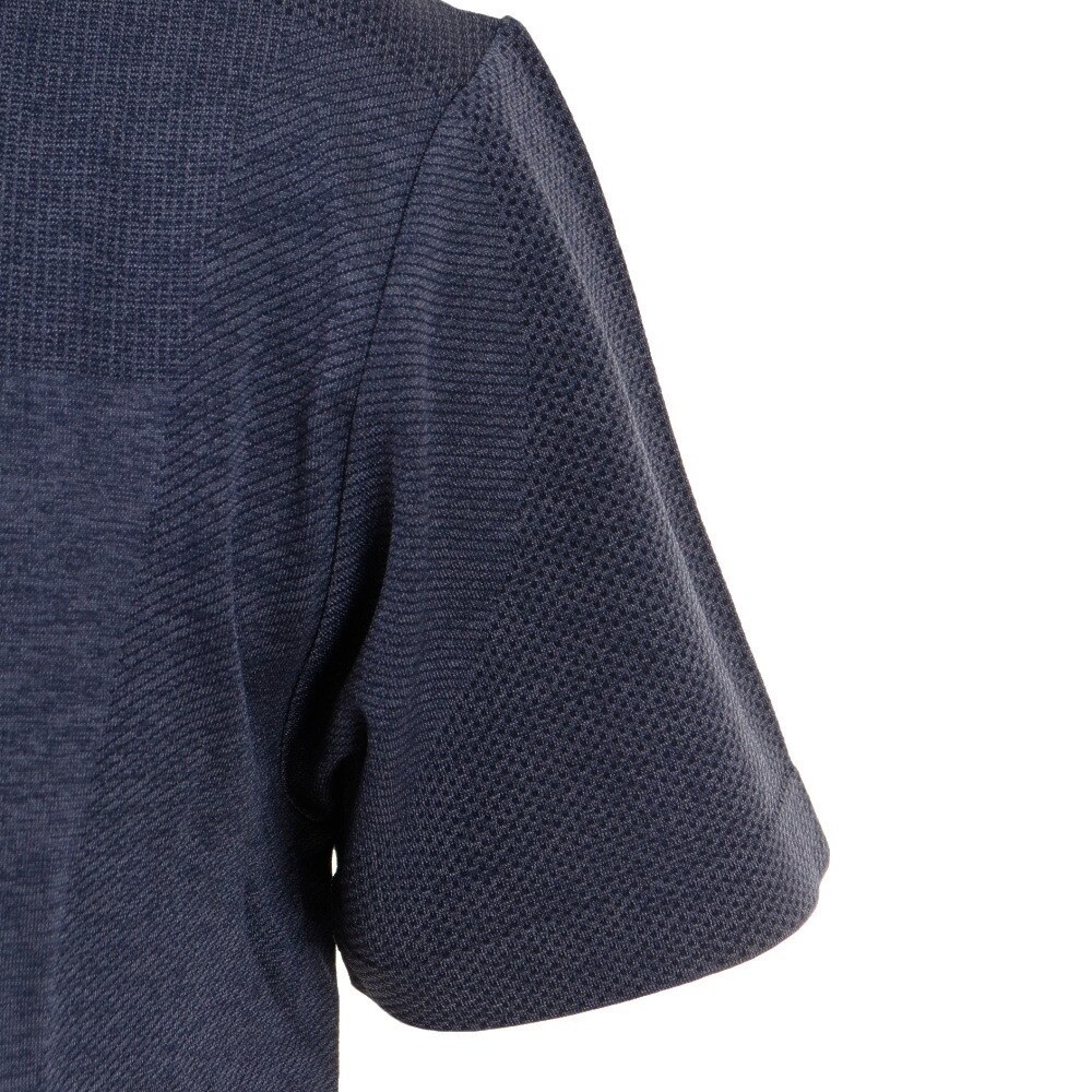 PG（メンズ）テニスウェア 冷感 ジャガード半袖Tシャツ 732PG2TJ7600 NVY