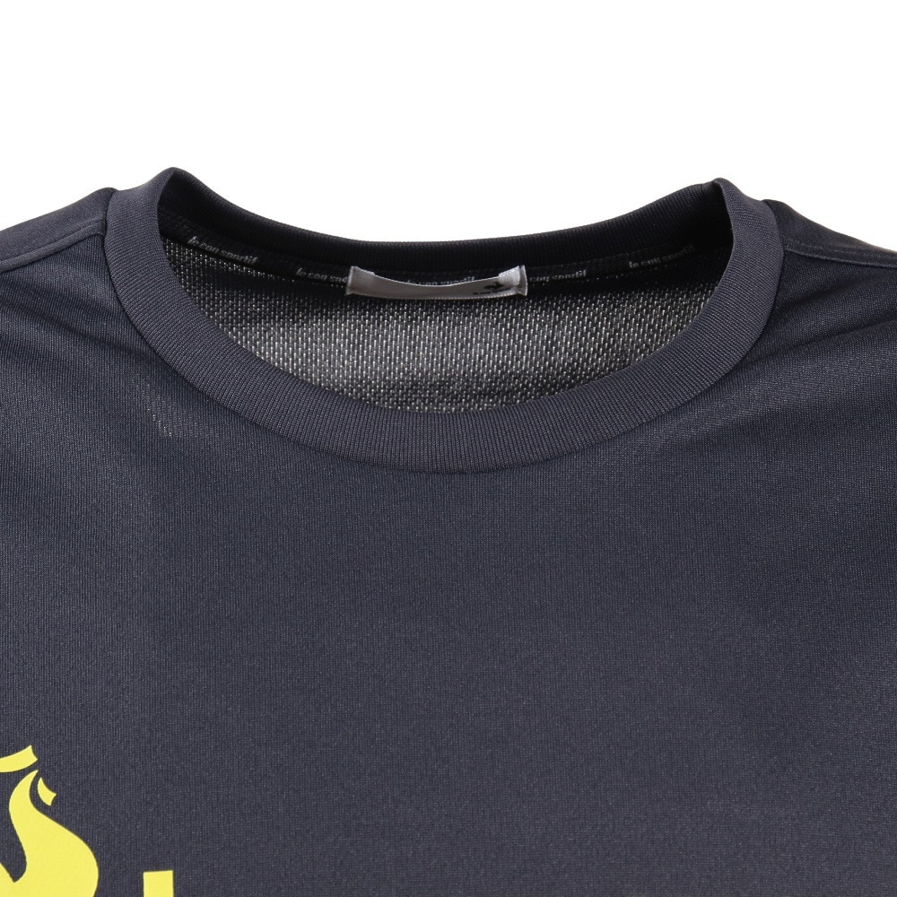 ルコックスポルティフ（lecoqsportif）（メンズ）テニスウェア 半袖 Tシャツ 吸汗速乾 QTMTJA01XB SLN