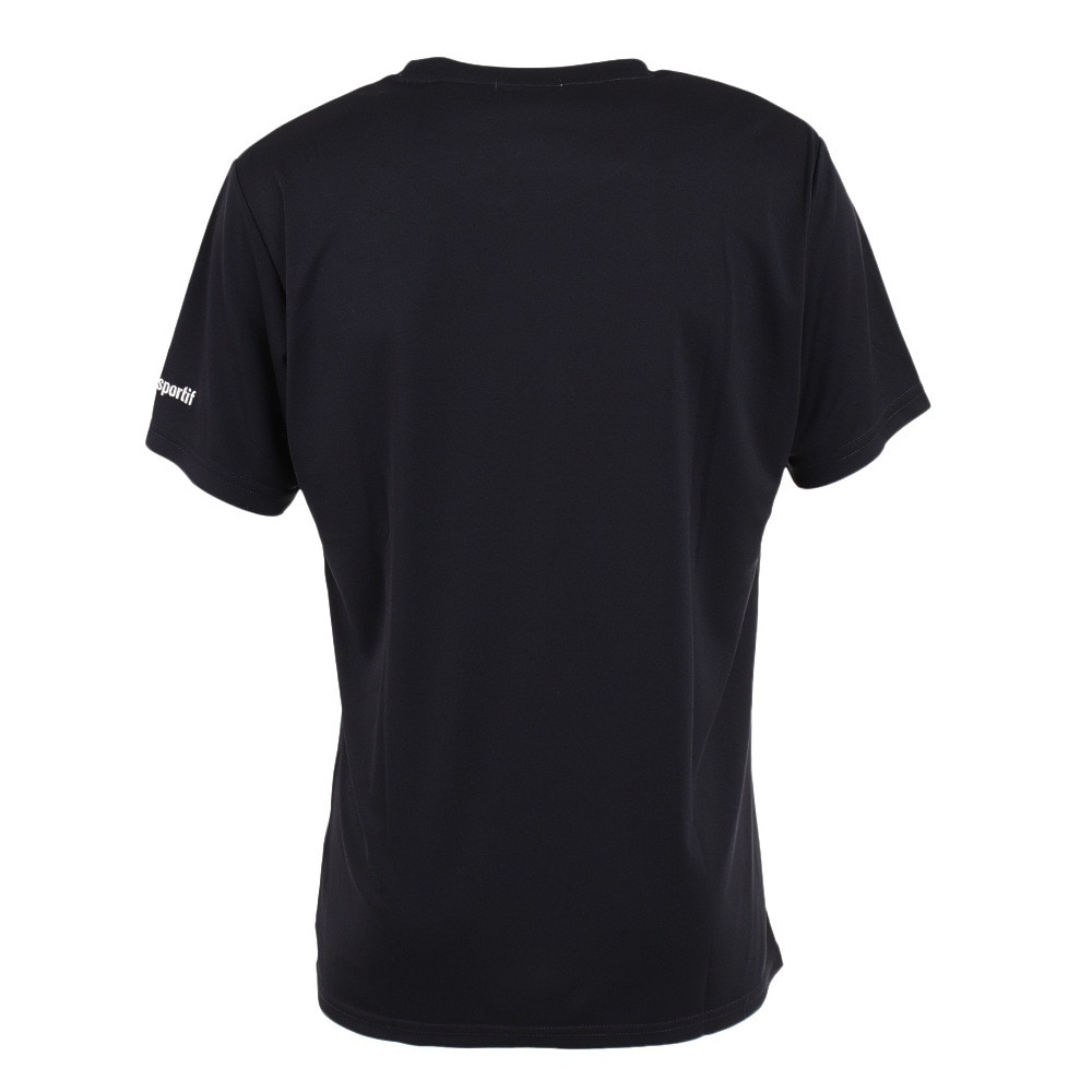 ルコック スポルティフ（Lecoq Sportif）（メンズ）テニスウェア ゲームシャツ Tシャツ 吸汗速乾 UPF50+ QTMTJA93 NVY