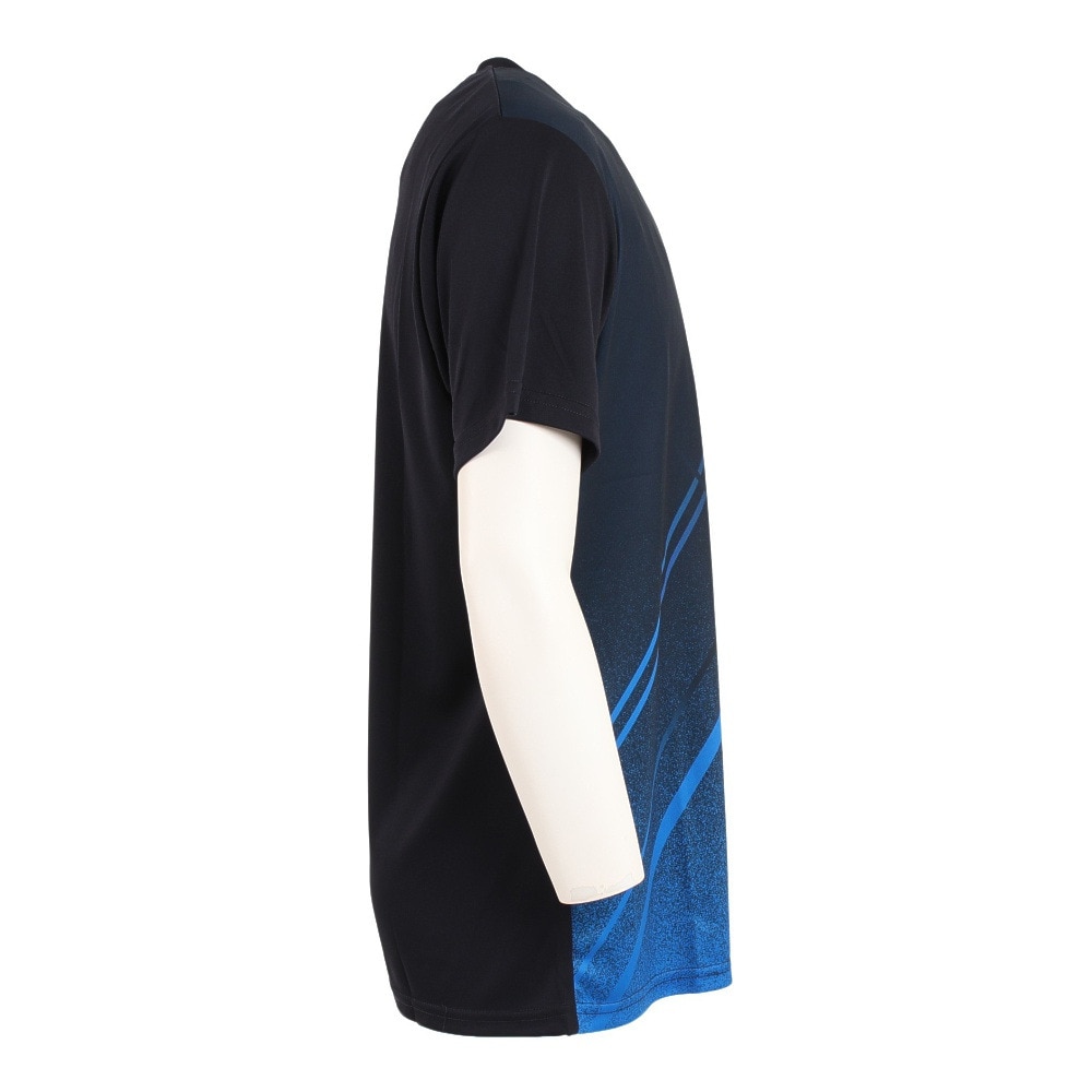 ルコック スポルティフ（Lecoq Sportif）（メンズ）テニスウェア ゲームシャツ Tシャツ 吸汗速乾 UPF50+ QTMTJA93 NVY