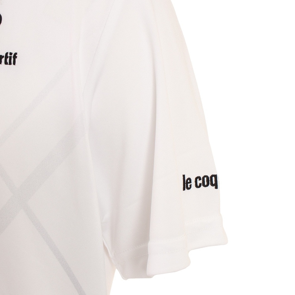 ルコック スポルティフ(le coq sportif)(メンズ)テニスウェア TEAM GRAPHIC GAME SHIRT QTMTJA93 WHT スポーツ用品はスーパースポーツゼビオ ルコック スポルティフ le coq sportif メンズ チームグラフィック ゲームシャツ TEAM GRAPHIC GAME SHIRT ホワイト QTMTJA93 WHT