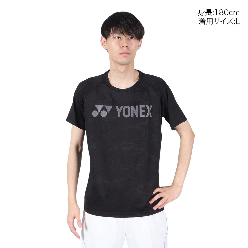 ヨネックス（YONEX）（メンズ、レディース）テニスウェア ユニドライTシャツ 16656-007 速乾