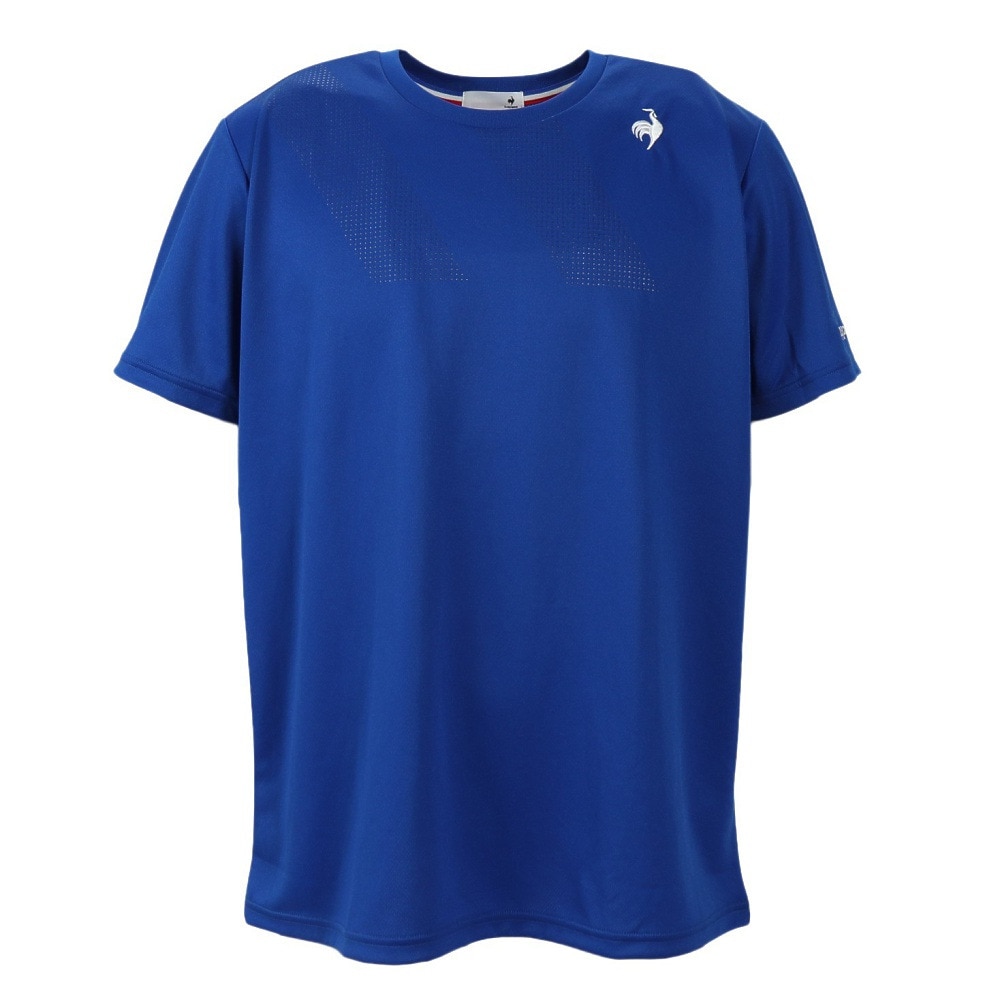 ルコック スポルティフ（le coq sportif）（メンズ）テニスウェア ソレイユ ゲームシャツ QTMVJA90 BL  スポーツ用品はスーパースポーツゼビオ