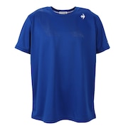 ルコックスポルティフ（lecoqsportif）（メンズ）テニスウェア ソレイユ ゲームシャツ Tシャツ 吸汗速乾 紫外線カット QTMVJA90 BL