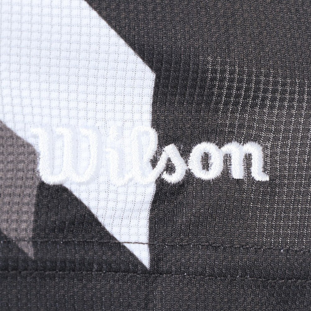 ウイルソン（WILLSON）（メンズ）テニスウェア ステップス プラクティス Tシャツ 紫外線遮蔽率90%以上 UVカット 紫外線対策 吸水速乾 413203-BK