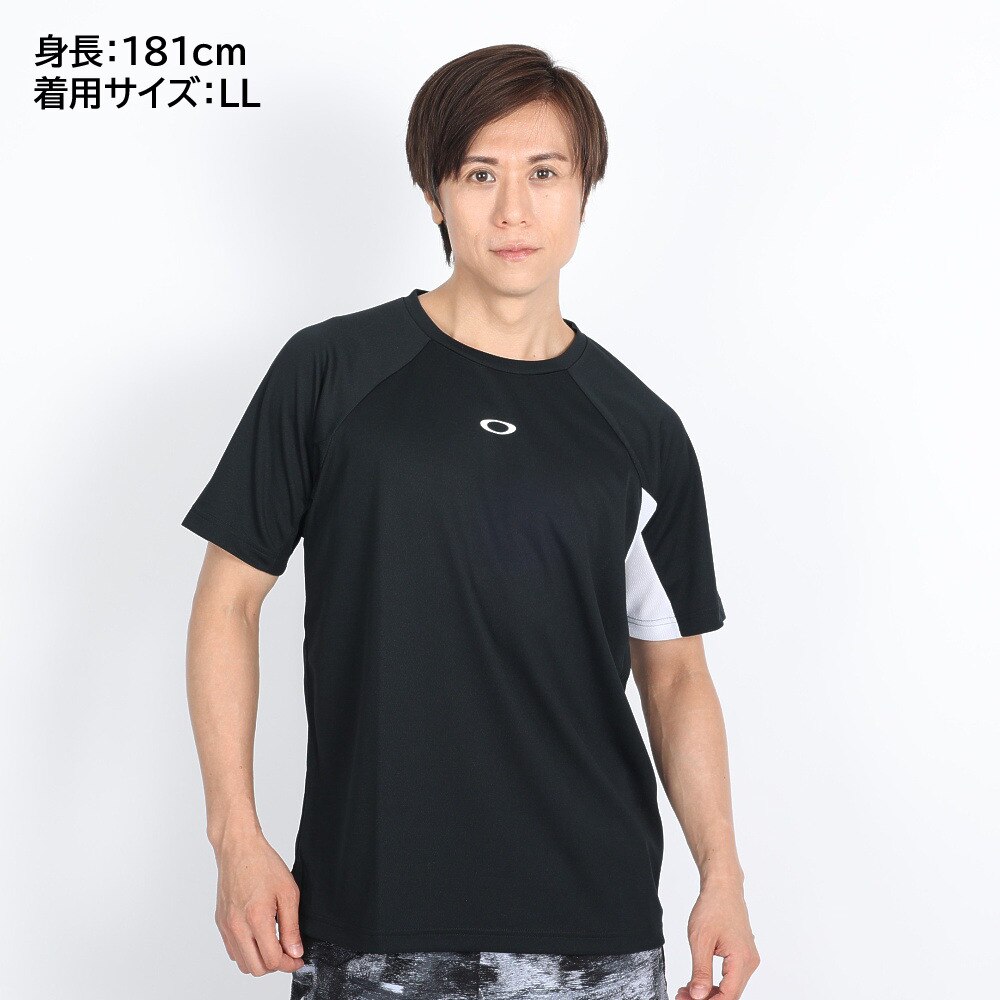 オークリー（OAKLEY）（メンズ）テニスウェア SLANT BLOCKING 半袖Tシャツ FOA405834-02E