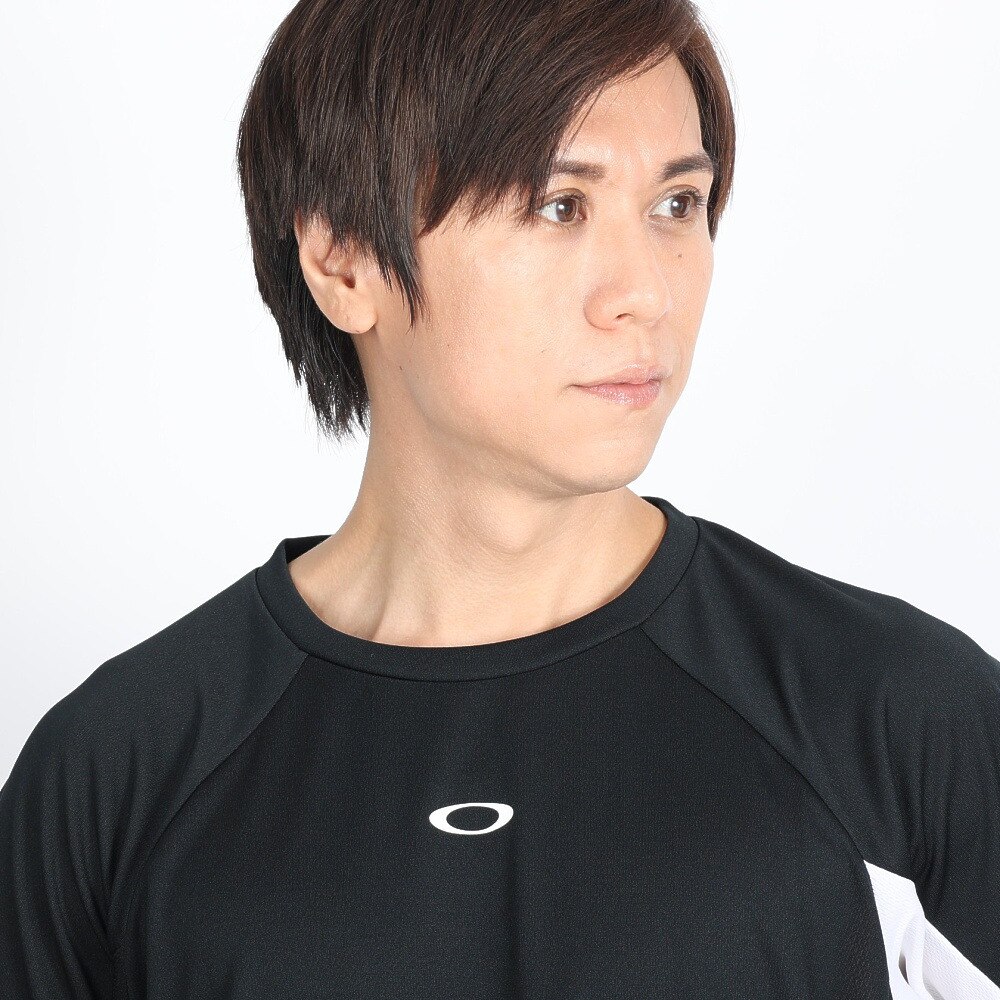オークリー（OAKLEY）（メンズ）テニスウェア SLANT BLOCKING 半袖Tシャツ FOA405834-02E