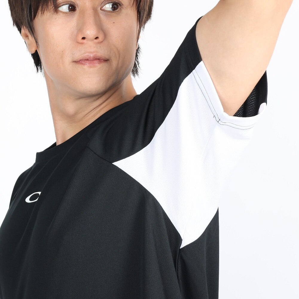 オークリー（OAKLEY）（メンズ）テニスウェア SLANT BLOCKING 半袖Tシャツ FOA405834-02E