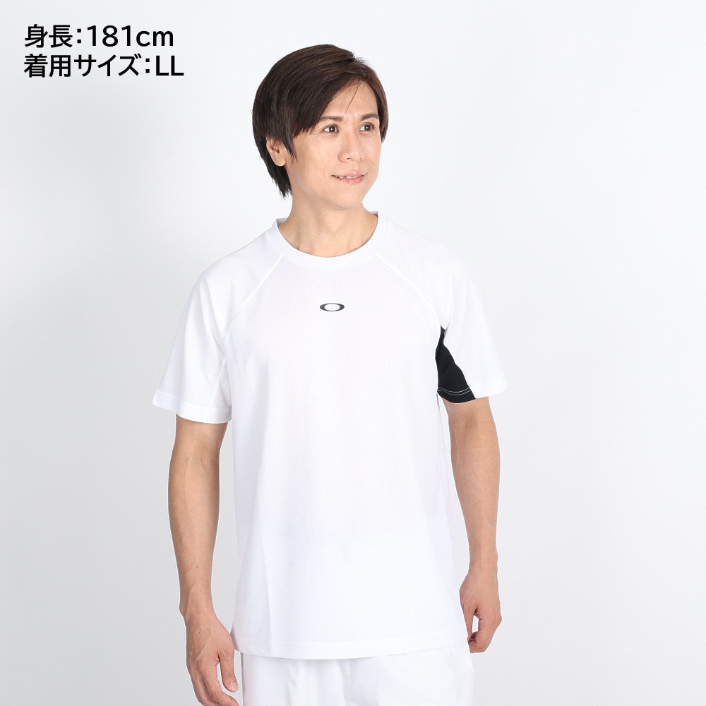 オークリー（OAKLEY）（メンズ）テニスウェア SLANT BLOCKING 半袖Tシャツ FOA405834-100