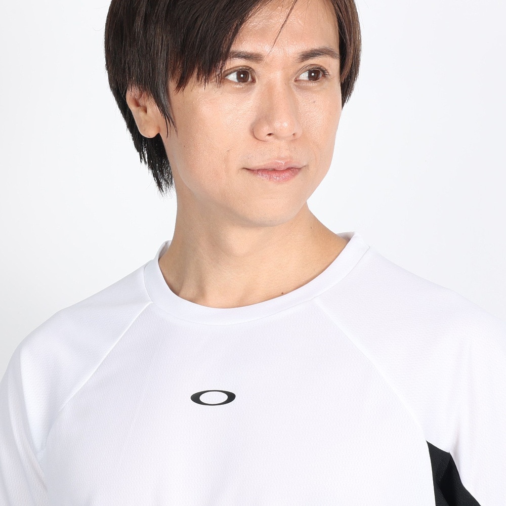 オークリー（OAKLEY）（メンズ）テニスウェア SLANT BLOCKING 半袖Tシャツ FOA405834-100