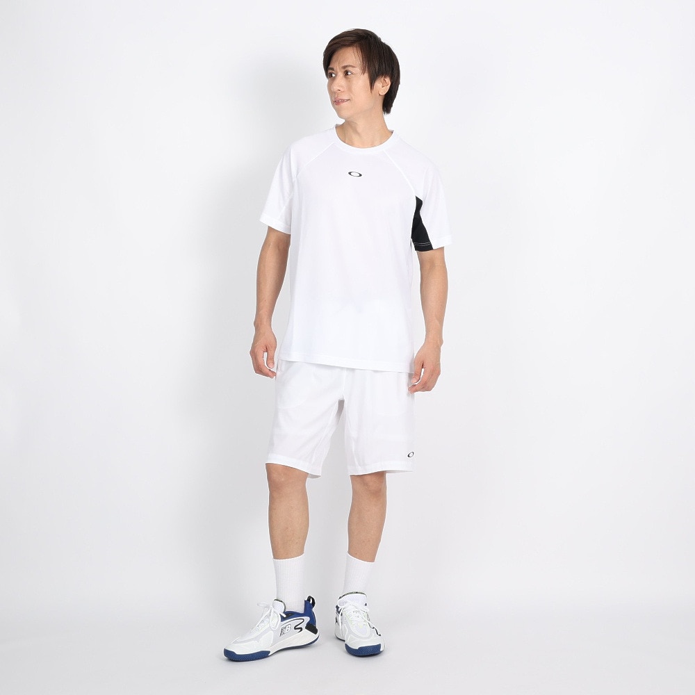 オークリー（OAKLEY）（メンズ）テニスウェア SLANT BLOCKING 半袖Tシャツ FOA405834-100