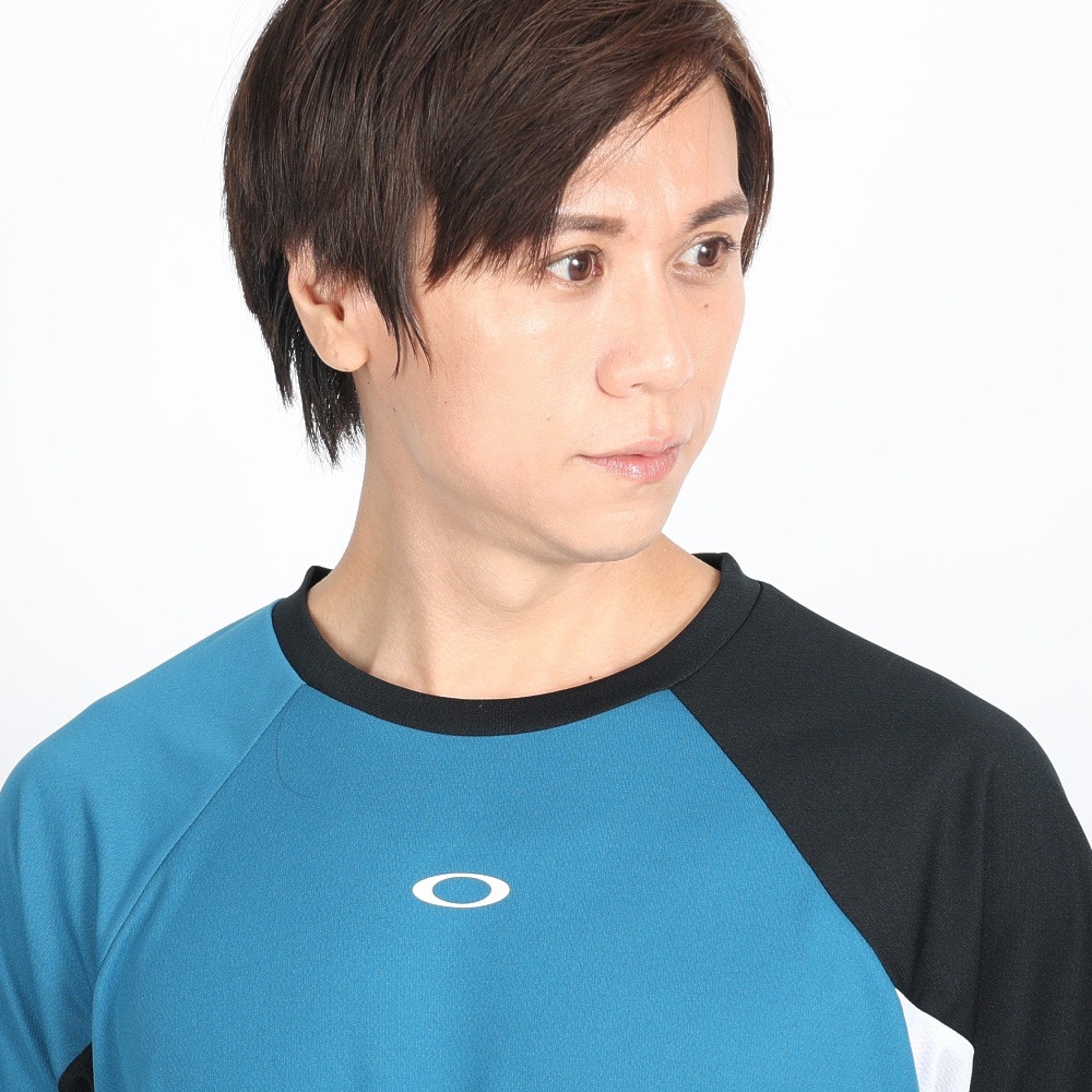 オークリー（OAKLEY）（メンズ）テニスウェア SLANT BLOCKING 半袖Tシャツ FOA405834-61D