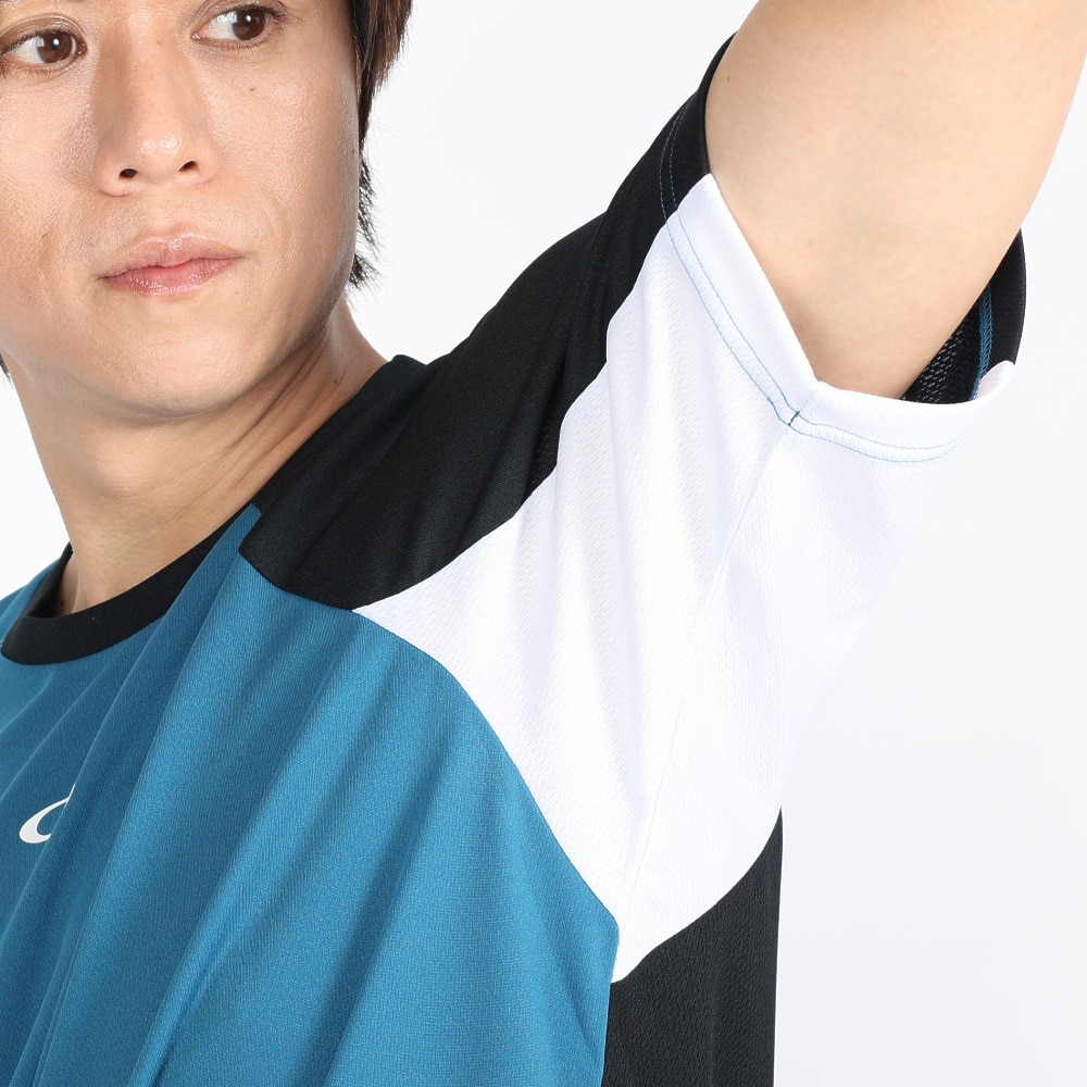 オークリー（OAKLEY）（メンズ）テニスウェア SLANT BLOCKING 半袖Tシャツ FOA405834-61D