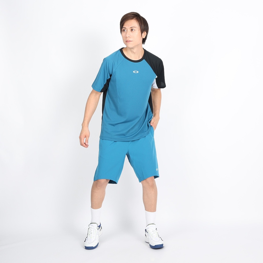 オークリー（OAKLEY）（メンズ）テニスウェア SLANT BLOCKING 半袖Tシャツ FOA405834-61D