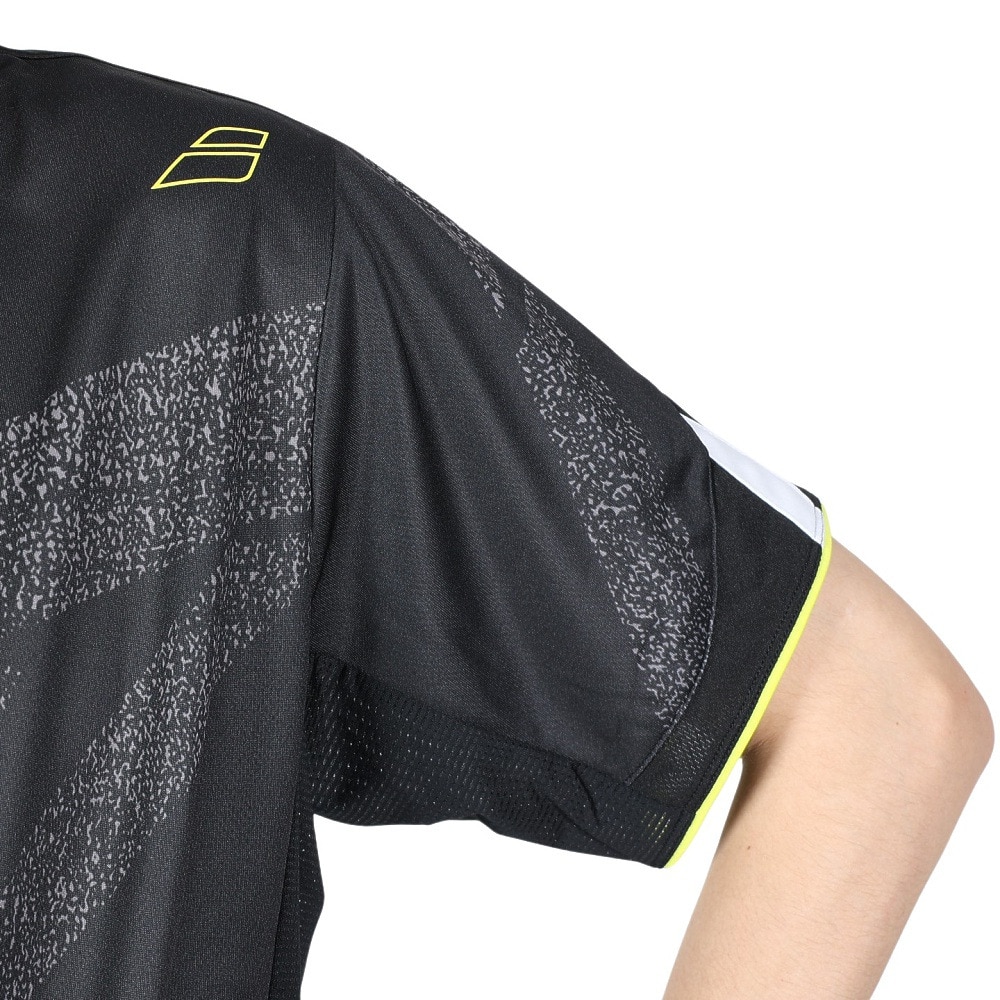 バボラ（BABOLAT）（メンズ）テニスウェア PURE ショートスリーブ シャツ BUG4303 BK00