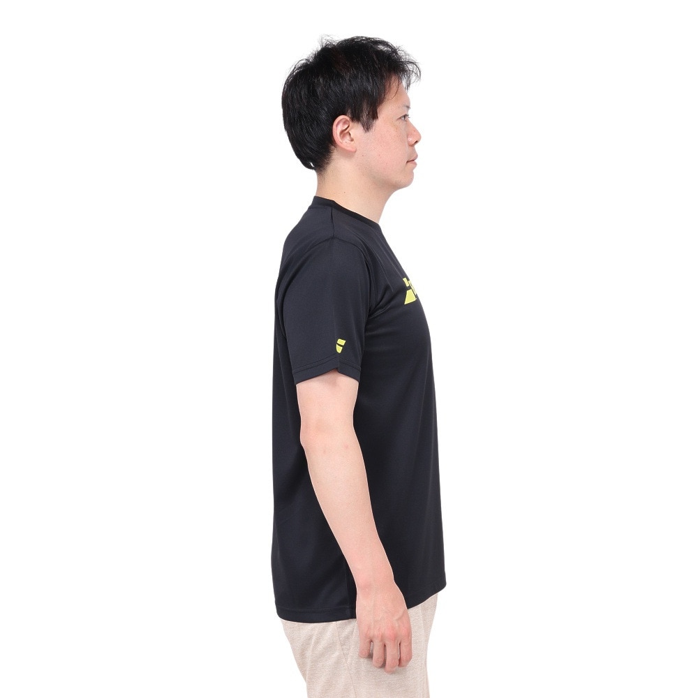 バボラ（BABOLAT）（メンズ）テニスウェア クラブ ショートスリーブ シャツ BUP4511C BK00