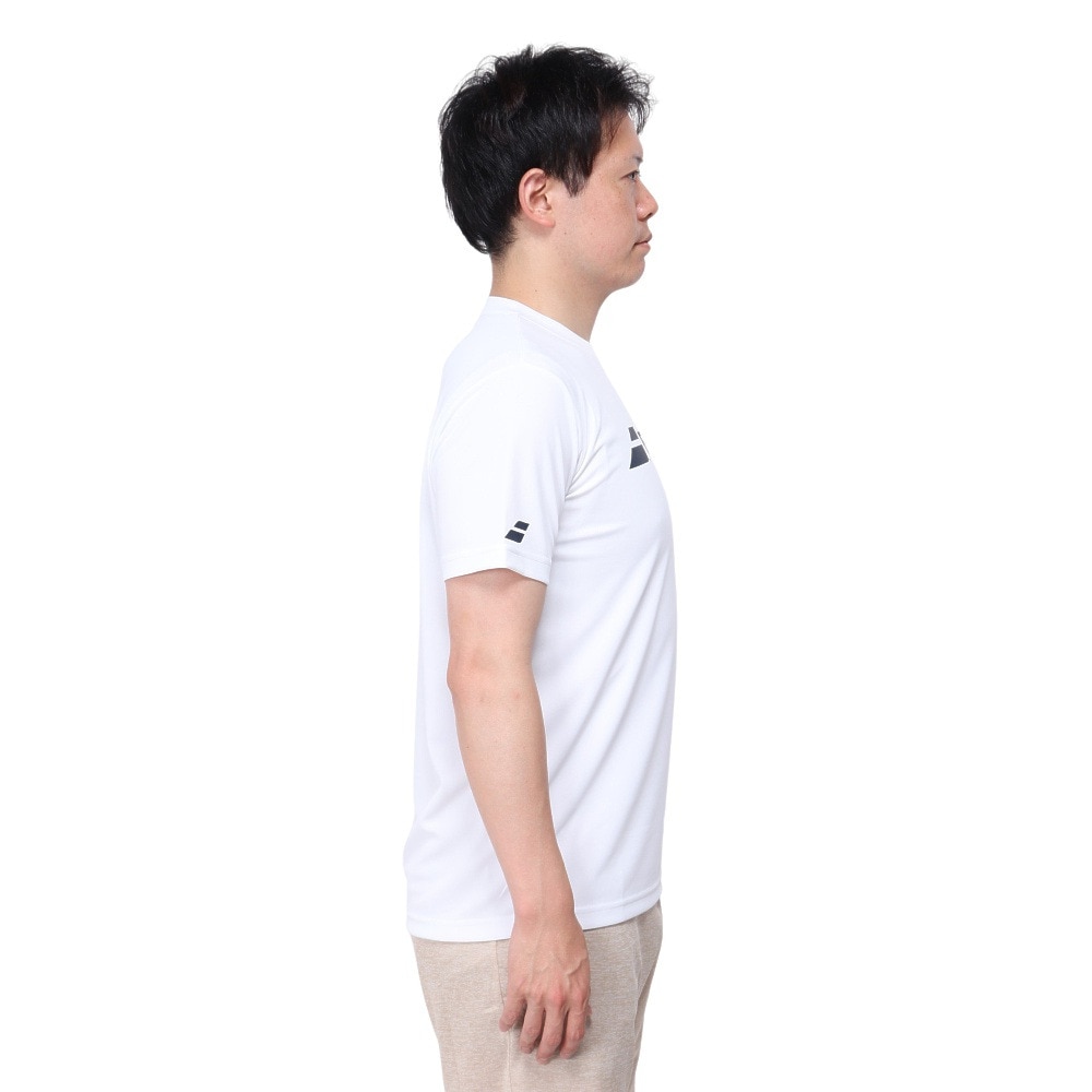 バボラ（BABOLAT）（メンズ）テニスウェア クラブ ショートスリーブ シャツ BUP4511C WH00