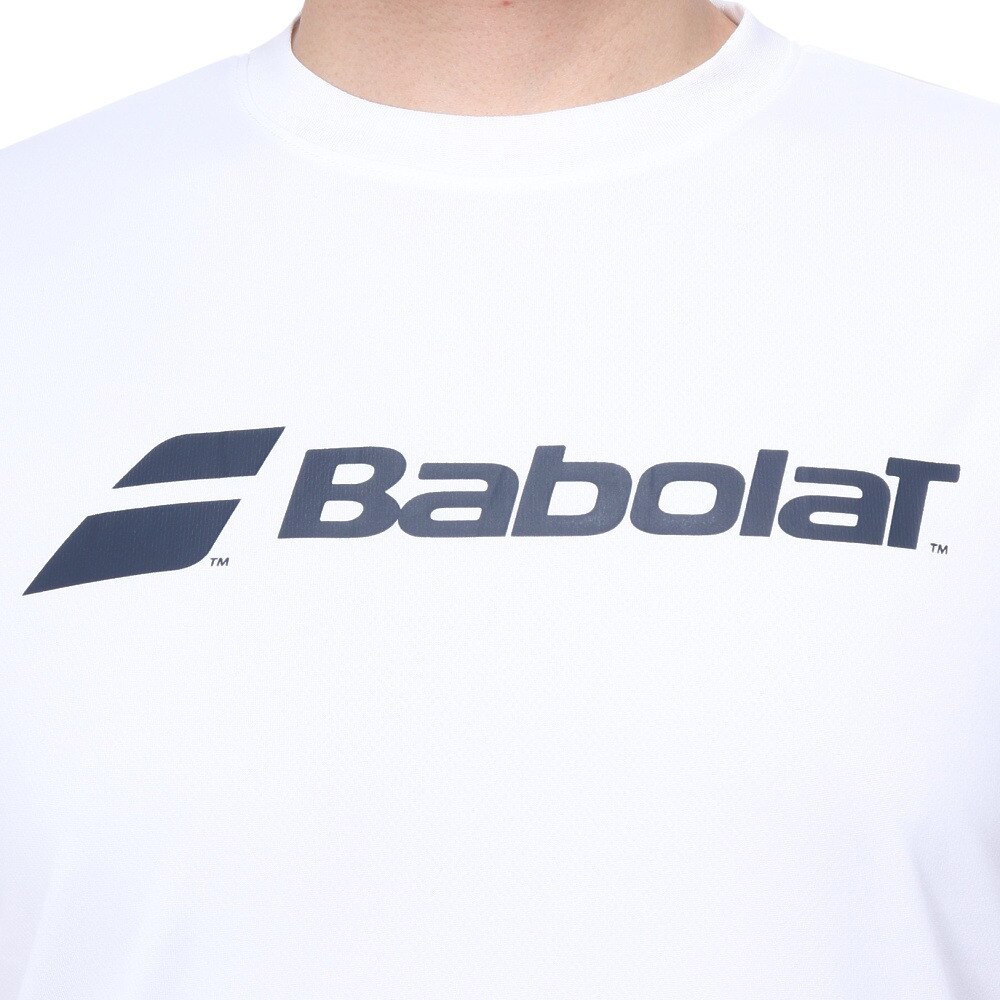 バボラ（BABOLAT）（メンズ）テニスウェア クラブ ショートスリーブ シャツ BUP4511C WH00