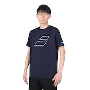(メンズ、レディース、キッズ)テニスウェア PD TOP ショートスリーブ シャツ BUP4516C NV00