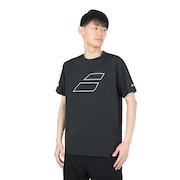 (メンズ、レディース、キッズ)テニスウェア PA TOP ショートスリーブ シャツ BUP4517C BK00