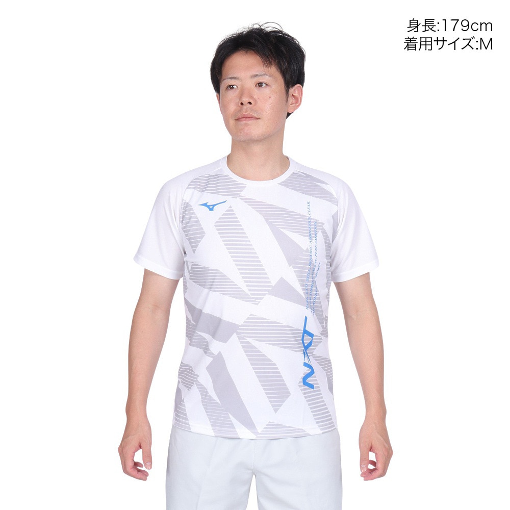ミズノ（MIZUNO）（メンズ、レディース）テニスウェア プラクティスシャツ 62JAB01201