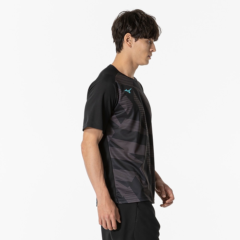 ミズノ（MIZUNO）（メンズ、レディース）テニスウェア 半袖 プラクティスシャツ 62JAB01209