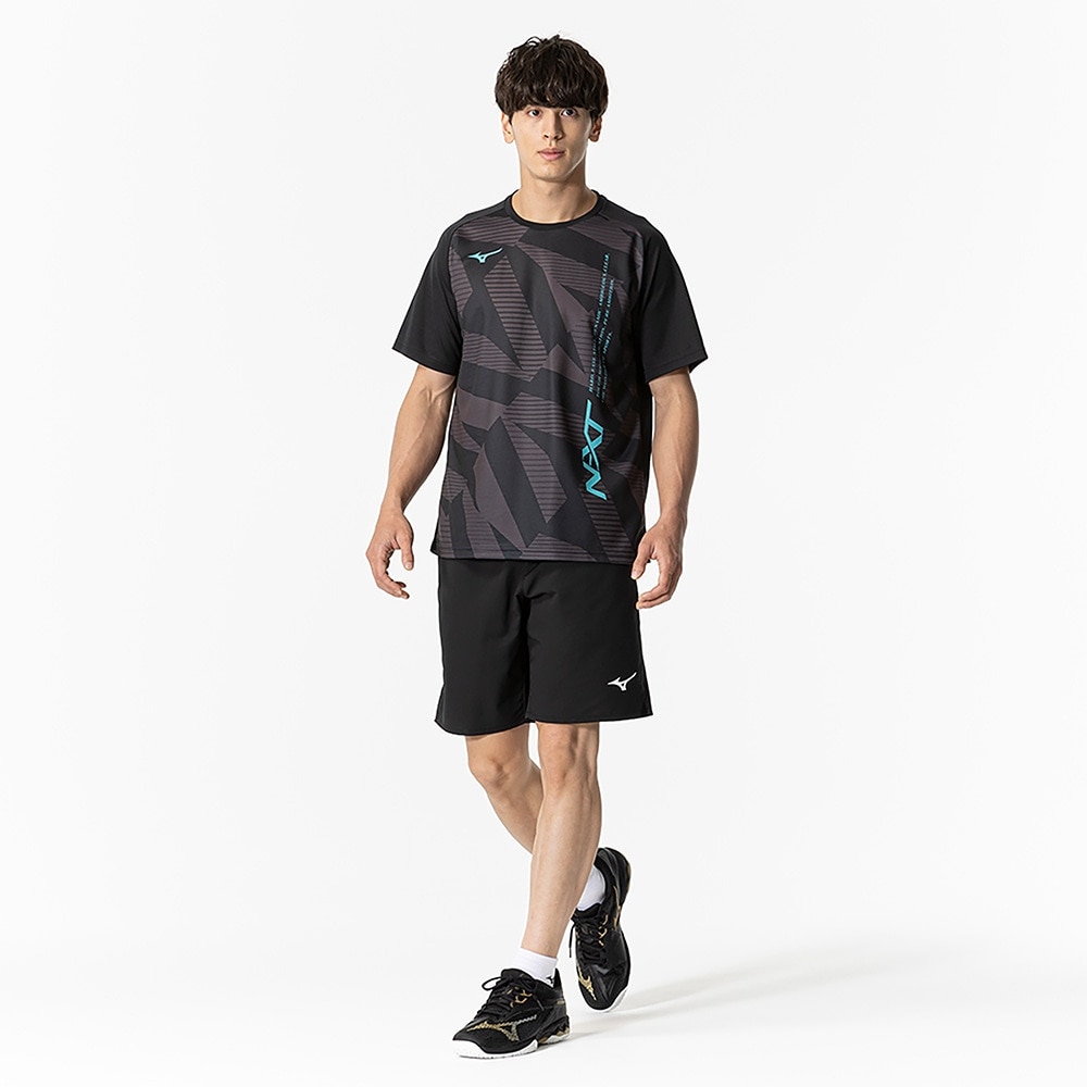 ミズノ（MIZUNO）（メンズ、レディース）テニスウェア 半袖 プラクティスシャツ 62JAB01209