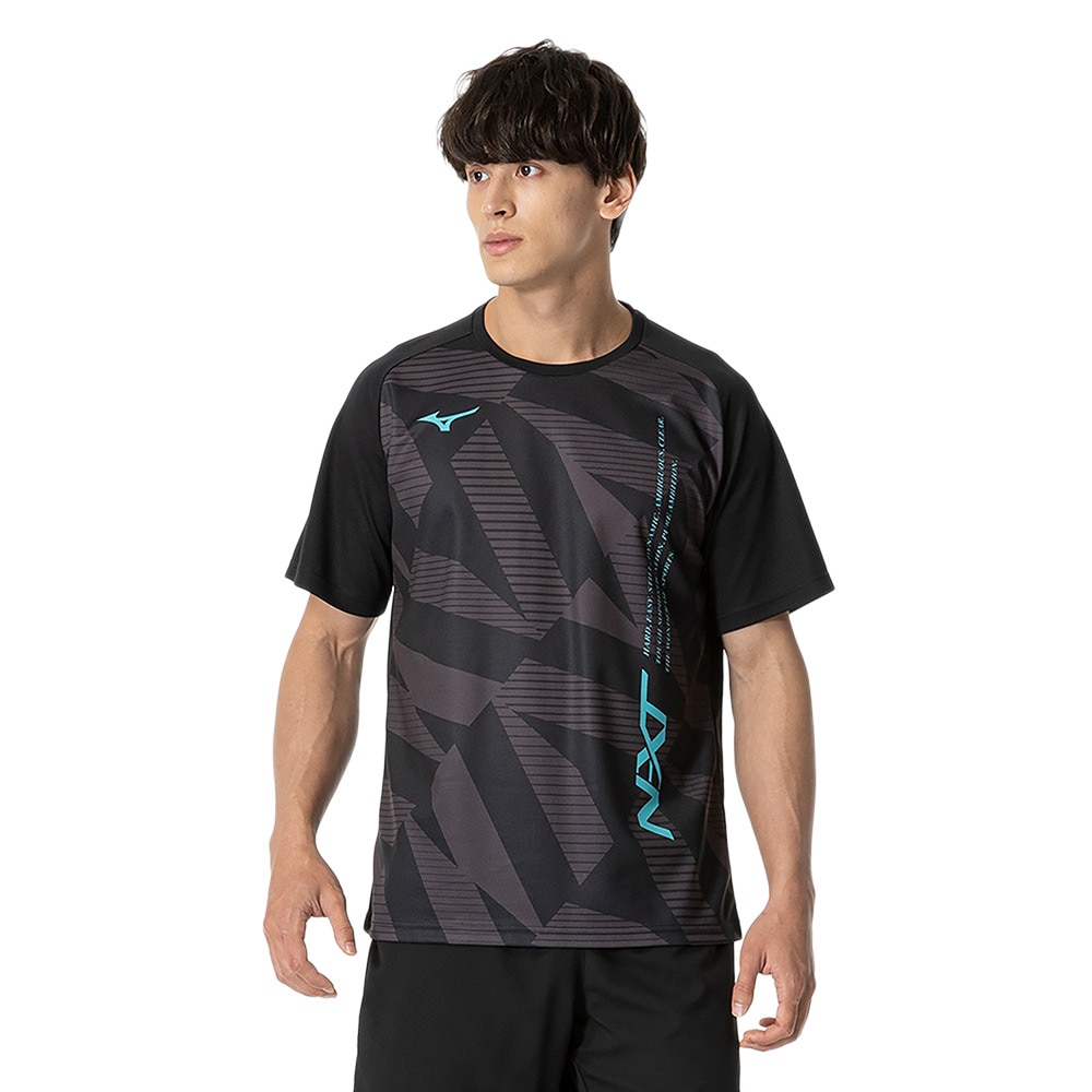 ミズノ（MIZUNO）（メンズ、レディース）テニスウェア 半袖 プラクティスシャツ 62JAB01209