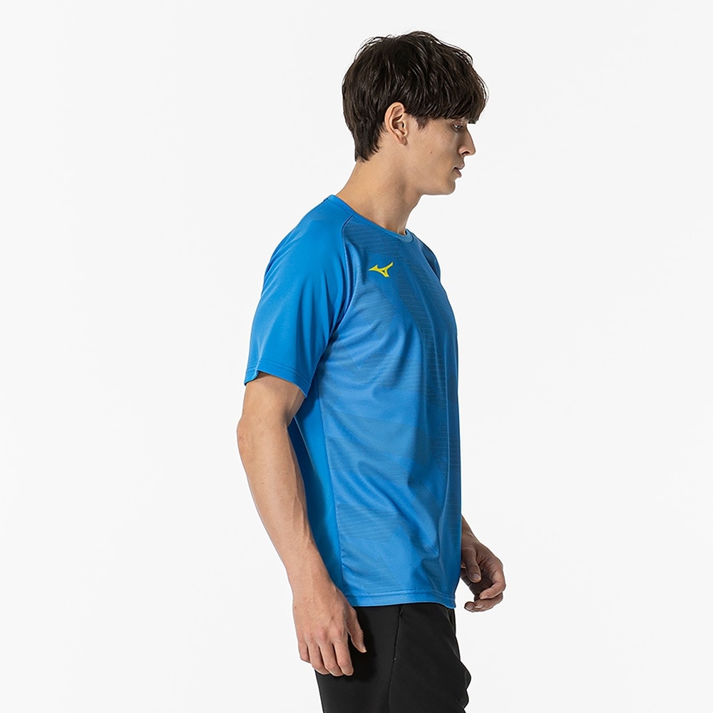 ミズノ（MIZUNO）（メンズ、レディース）テニスウェア 半袖 プラクティスシャツ 62JAB01225