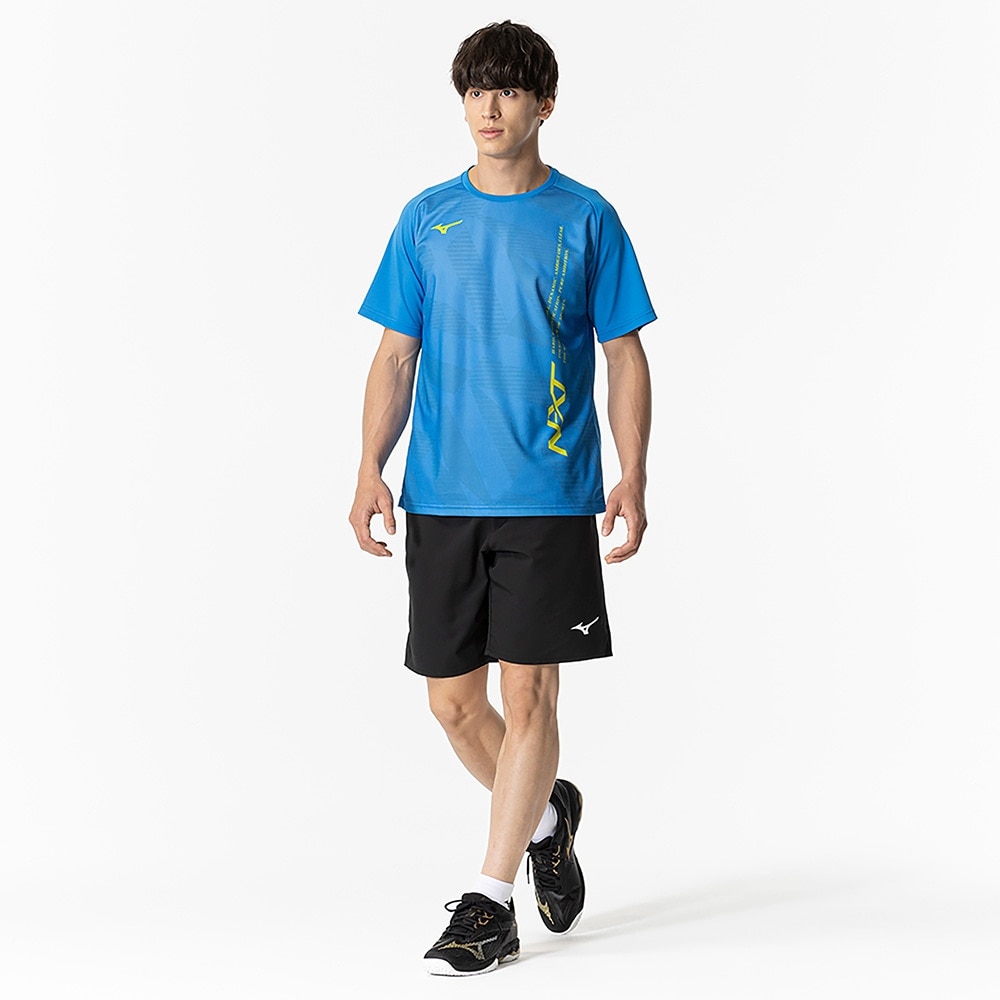 ミズノ（MIZUNO）（メンズ、レディース）テニスウェア 半袖 プラクティスシャツ 62JAB01225