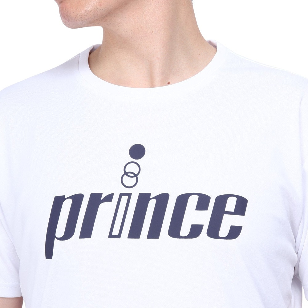 プリンス（PRINCE）（メンズ、レディース）テニスウェア Tシャツ MA3001 146 WHT