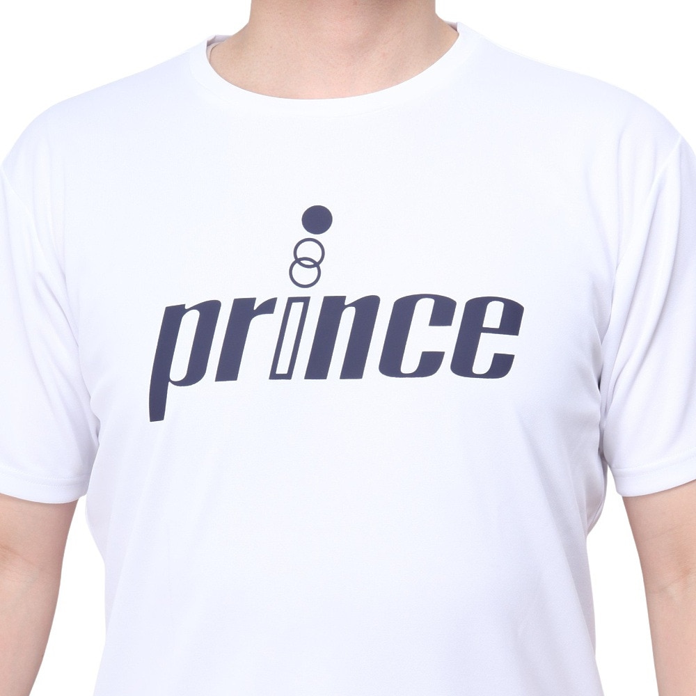 プリンス（PRINCE）（メンズ、レディース）テニスウェア Tシャツ MA3001 146 WHT