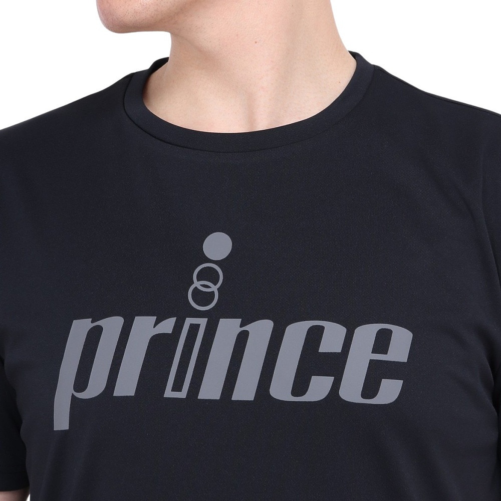 プリンス（PRINCE）（メンズ、レディース）テニスウェア Tシャツ MA3001 165 BLK