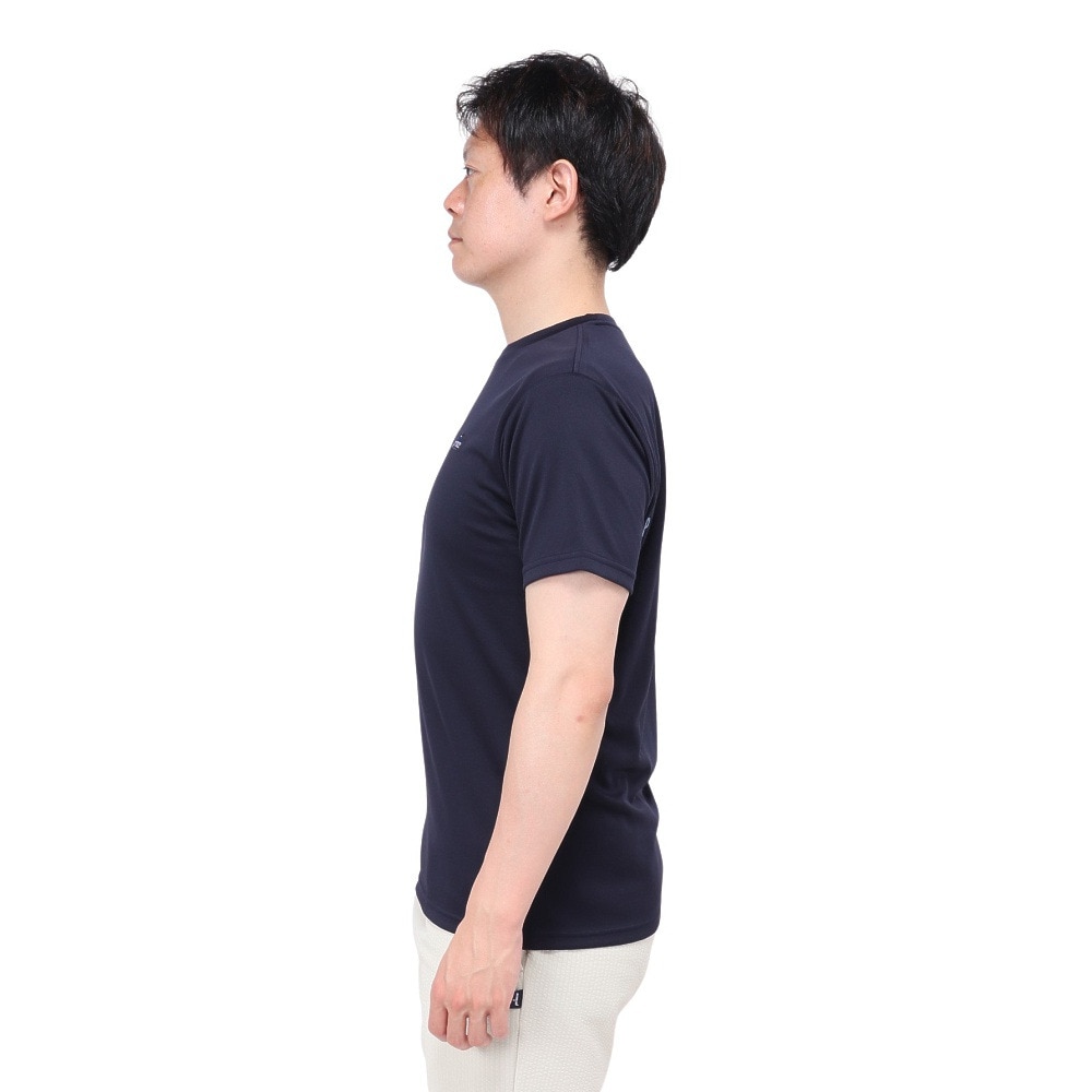 プリンス（PRINCE）（メンズ、レディース）テニスウェア Tシャツ MS4002 127 NVY