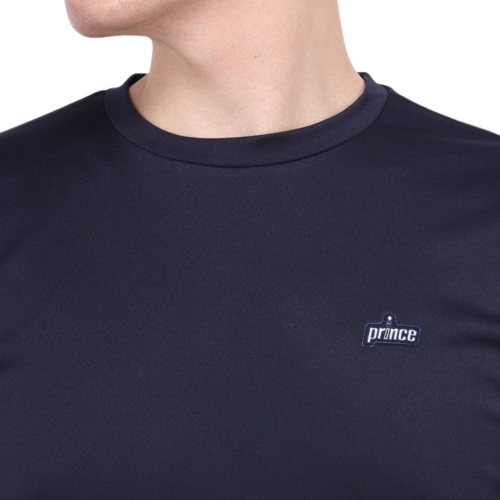 プリンス（PRINCE）（メンズ、レディース）テニスウェア Tシャツ MS4002 127 NVY