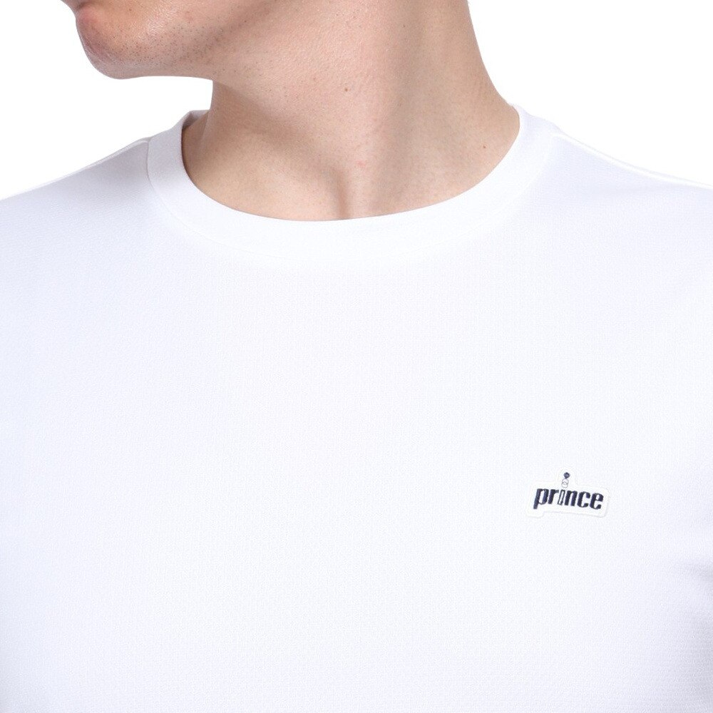 プリンス（PRINCE）（メンズ、レディース）テニスウェア Tシャツ MS4002 146 WHT