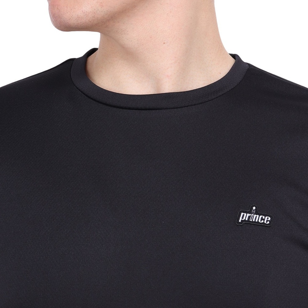 プリンス（PRINCE）（メンズ、レディース）テニスウェア Tシャツ MS4002 165 BLK