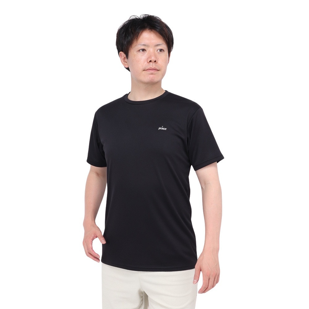 プリンス（PRINCE）（メンズ、レディース）テニスウェア Tシャツ MS4002 165 BLK