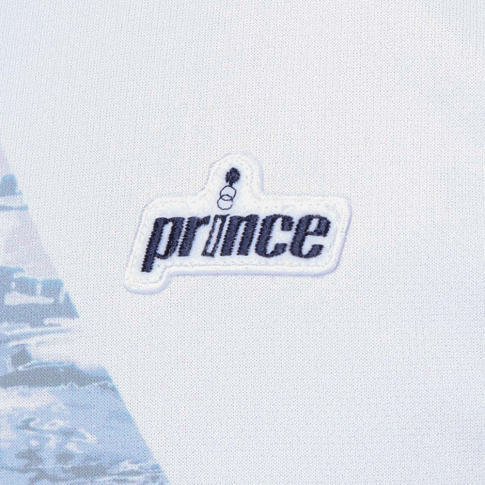 プリンス（PRINCE）（メンズ、レディース）テニスウェア ゲームシャツ MS4006 146 WHT
