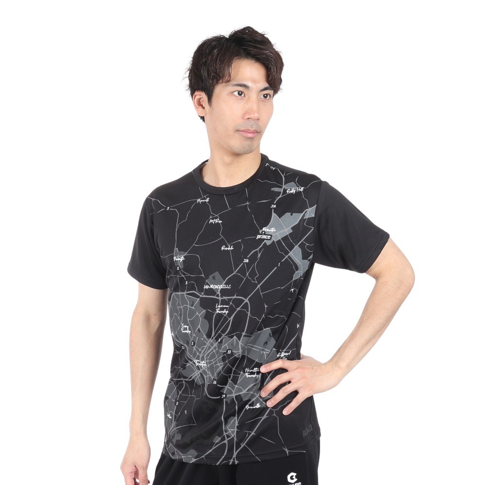 プリンス（PRINCE）（メンズ、レディース）テニスウェア Tシャツ MS4010 165 BLK