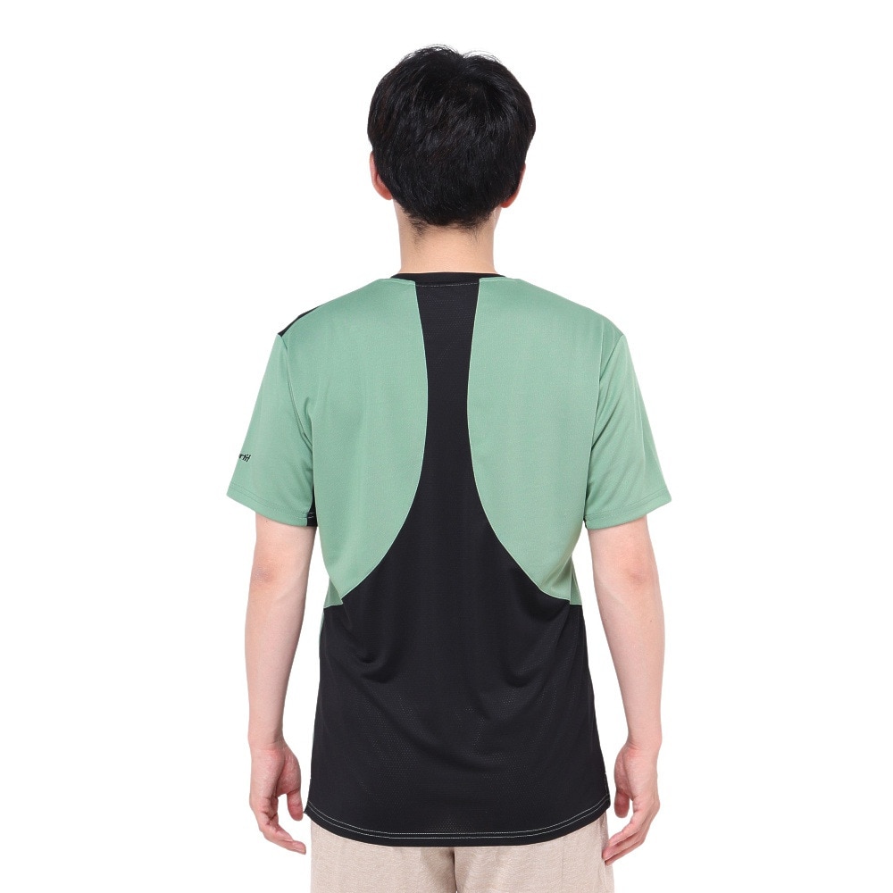 ルコックスポルティフ（lecoqsportif）（メンズ）テニスウェア 素材切替ゲームシャツ QTMXJA04 KH 速乾